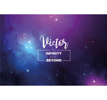 Galaxis személyre szabott idézet egyedi falfestmény - TenStickers