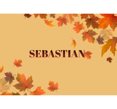 개인화 된 단풍 사용자 정의 벽 벽화 - TenStickers