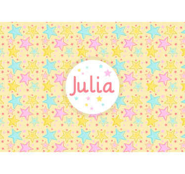 Fototapete Kinderzimmer personalisiertes sternendesign - TenStickers