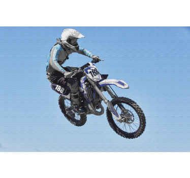 Motocross Action Scene wall mural vehicle - TenStickers