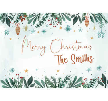 Festive Holiday Cheer christmas wall mural - TenStickers