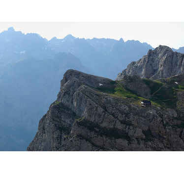 Fototapeta góry przepiękna panorama górska - TenStickers