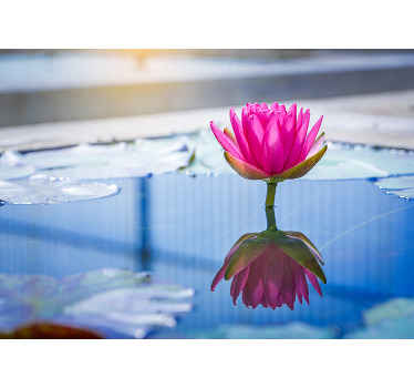 Fotomural 3D flor color lila - TenVinilo