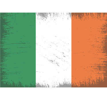 Vintage Irish Flag city wall mural - TenStickers