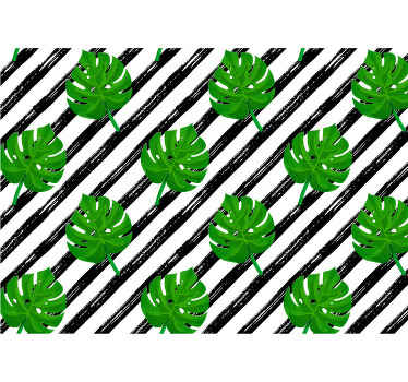 Tapisserie autres motif de feuille tropicale - TenStickers