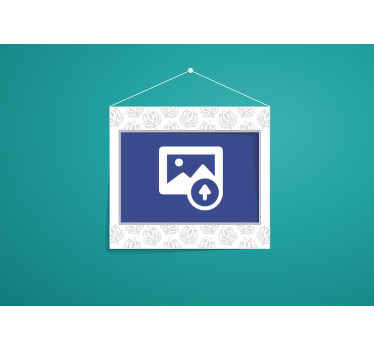 Floral Wall Frame custom wall mural - TenStickers