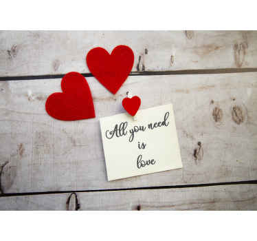 Meilės širdies užsakomoji sieninė tapyba - „Tenstickers“