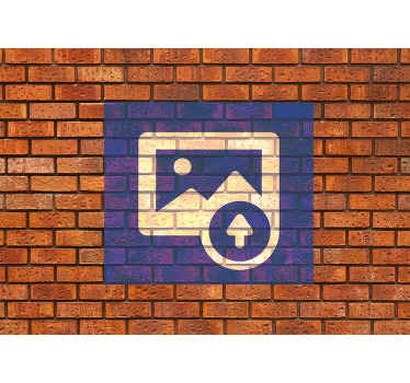 Flag on Bricks custom wall mural - TenStickers