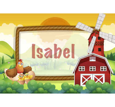 农田框架定制墙画 - TenStickers