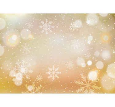 Fototapete Weihnachten schneeflocken und glitzer - TenStickers