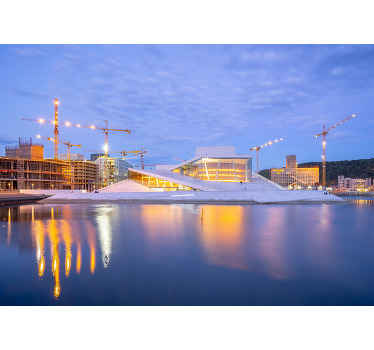 Fototapeta miasto nowoczesny projekt architektoniczny - TenStickers