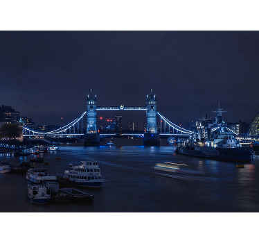 伦敦夜景伦敦壁画 - TenStickers