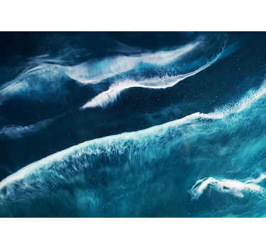 Mořské vlny v akvarelových tónech mořská fototapeta - TenStickers