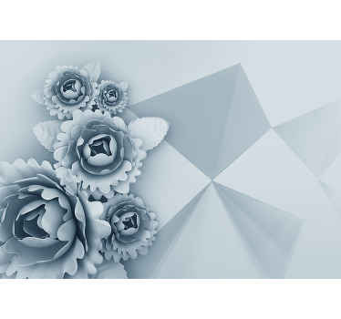 Soft Floral Elegance flower wall mural - TenStickers