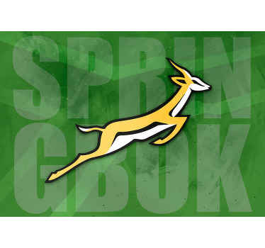 Springbok with text background Mural Wallpaper - TenStickers
