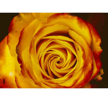 Papier peint 3D Fleur avec différentes nuances de couleur - TenStickers