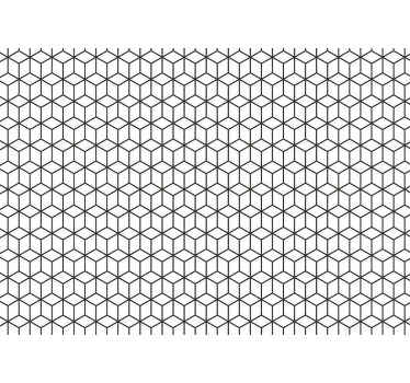 Fototapete Muster geometrisches würfelmuster - TenStickers