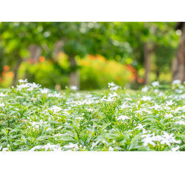 Fotomural 3D Bosque 3d con arboles del amor - TenVinilo