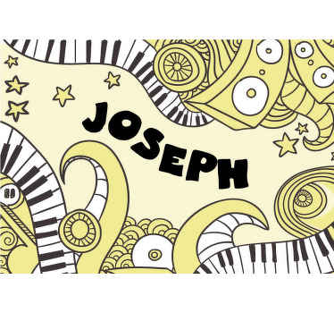 音乐照片墙 音乐音符图案 - TenStickers