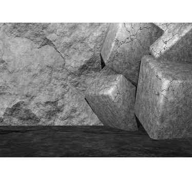 Abstraktní 3d kamenná fototapeta - TenStickers