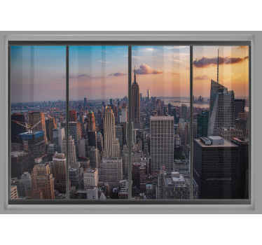 New York window with views new york wall mural - TenStickers