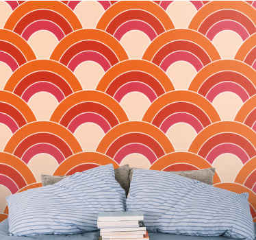 Geometric petals pattern Abstract Wall Murals - TenStickers