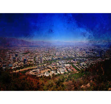 Fotomural de montañas Santiago de chile andes vistas - TenVinilo