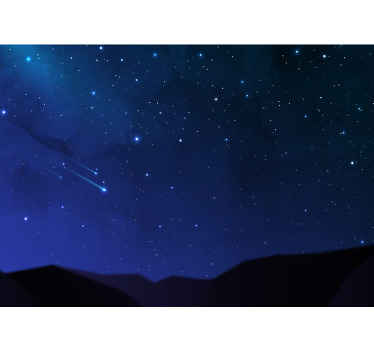 Falling stars Sky Wall Mural - TenStickers