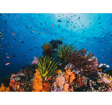 Recif de corali sub muralul mării - TenStickers