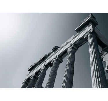 τοιχογραφία τέχνης αρχαίας ελληνικής αρχιτεκτονικής - TenStickers