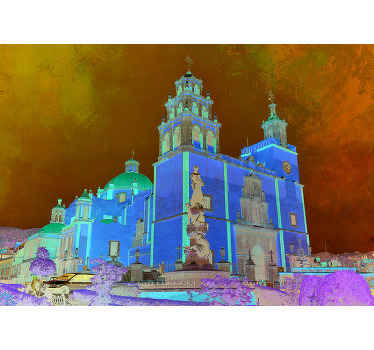 Fotomural ciudad Basilica de mexico - TenVinilo