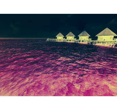 結晶の海にはカリブ海の壁画があります - TENSTICKERS