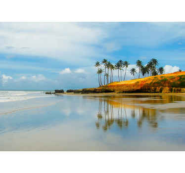 Brasiliansk tropisk strand under havets fototapeta - Tenstickers