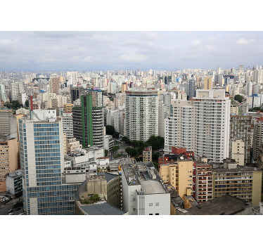 サンパウロのスカイラインの壁画 - TENSTICKERS