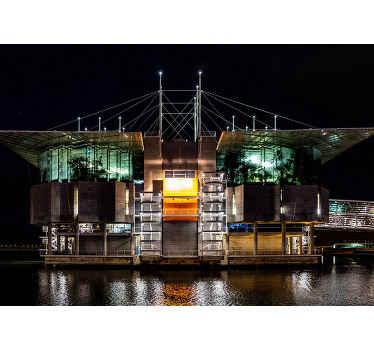 Fototapete Lissabon ozeanarium bei nacht - TenStickers