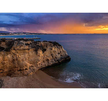 Apus de soare în muralul maritim lagos - TenStickers