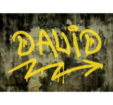 Navn graffiti urban kunst fototapet - TenStickers