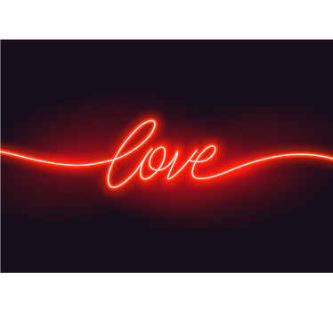 fotomural vinílico de parede de arte urbana de amor neon - TenStickers