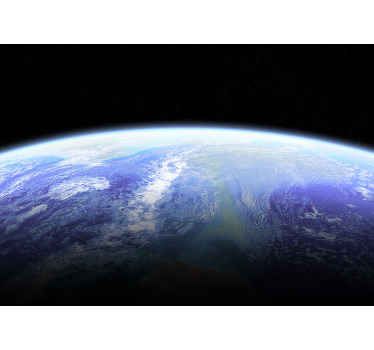 Satellite image of Earth space wall mural - TenStickers
