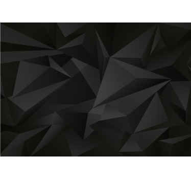 Tamsiai poli geometrinis 3d sieninis paveikslas - „Tenstickers“
