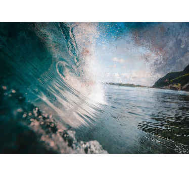 Fototapet mare val energic al mării - TenStickers