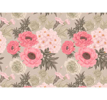 vintage clove flower wall mural - TenStickers