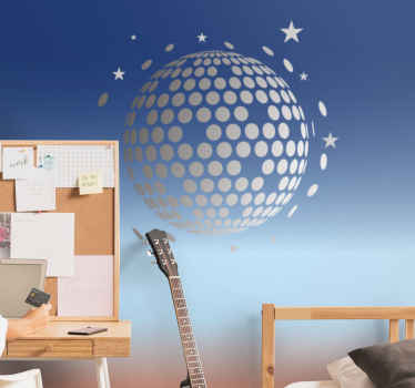 Gradient colorful disco ball  Wall Murals - TenStickers