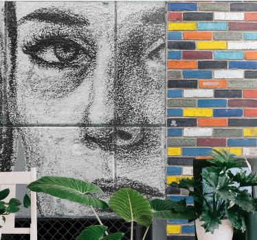 Fotomural arte clásico Retrato de mujer dibujada a mano - TenVinilo