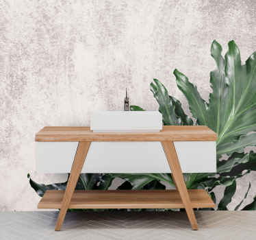 Murais de Parede Folhas verdes sobre um fundo de concreto - TenStickers