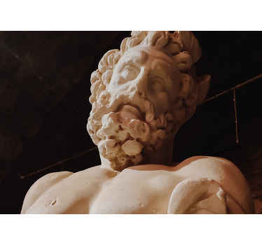 Zeusz a fekete háttér nappali falfestmény - TenStickers