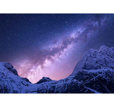 Peisaj zăpadă munți natura mural de perete - TenStickers