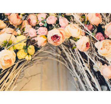 Floral Blossom Arrangement flower wall mural - TenStickers