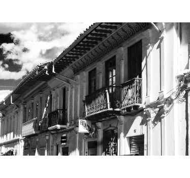 Fotomural ciudad Calle ecuatoriana - TenVinilo