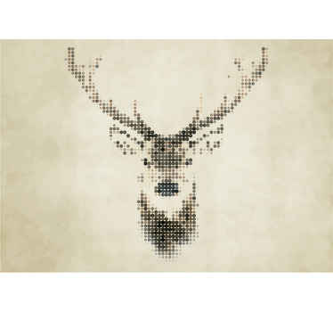Geometric Stag wall mural - TenStickers